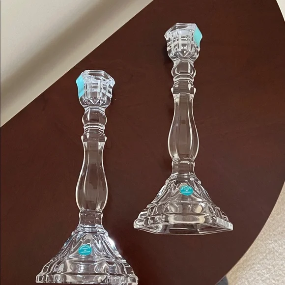 Tiffany & Co. Crystal Candle Holders - Picture 3 of 7